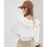 フロントリボンシアーフリルブラウス | MAJESTIC LEGON  | 詳細画像7 