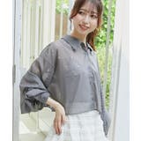 キラキラドロストシアーシャツ | MAJESTIC LEGON  | 詳細画像26 