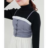 バイカラーフリルトリムビスチェ | MAJESTIC LEGON  | 詳細画像6 