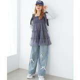 C/グレー | 肩リボンバルーンチュニック | MAJESTIC LEGON