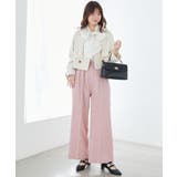 センタープレスタックワイドパンツ | MAJESTIC LEGON  | 詳細画像3 