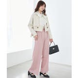 センタープレスタックワイドパンツ | MAJESTIC LEGON  | 詳細画像4 