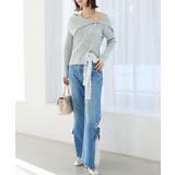 ◎レースベルトセット裾リボンデニム | MAJESTIC LEGON  | 詳細画像16 