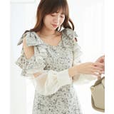 フリルリボン肩あきワンピース | MAJESTIC LEGON  | 詳細画像23 