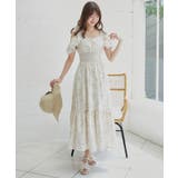 アイボリー柄 | ∞フリルリボンコルセットワンピース | MAJESTIC LEGON 