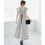 アイボリー柄 | チョーカーセットビッグカラーワンピース | MAJESTIC LEGON 