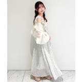 フリルショルダーレースアップワンピ | MAJESTIC LEGON  | 詳細画像15 