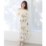 フラワーオフショルドッキングワンピ | MAJESTIC LEGON  | 詳細画像2 