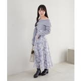 フラワーオフショルドッキングワンピ | MAJESTIC LEGON  | 詳細画像29 