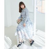 グレー柄 | フラワーオフショルドッキングワンピ | MAJESTIC LEGON 