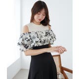 ウエストきゅっとフリルフレアワンピ | MAJESTIC LEGON  | 詳細画像18 