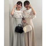 ウエストきゅっとフリルフレアワンピ | MAJESTIC LEGON  | 詳細画像2 