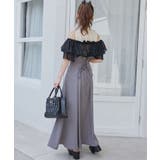 ウエストきゅっとフリルフレアワンピ | MAJESTIC LEGON  | 詳細画像23 