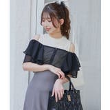 ウエストきゅっとフリルフレアワンピ | MAJESTIC LEGON  | 詳細画像24 