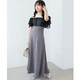 ウエストきゅっとフリルフレアワンピ | MAJESTIC LEGON  | 詳細画像27 