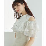 ウエストきゅっとフリルフレアワンピ | MAJESTIC LEGON  | 詳細画像36 