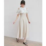 ウエストきゅっとフリルフレアワンピ | MAJESTIC LEGON  | 詳細画像42 