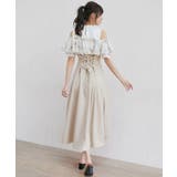 ウエストきゅっとフリルフレアワンピ | MAJESTIC LEGON  | 詳細画像43 