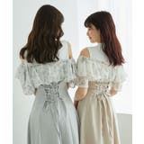 ウエストきゅっとフリルフレアワンピ | MAJESTIC LEGON  | 詳細画像45 