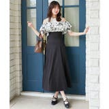 ウエストきゅっとフリルフレアワンピ | MAJESTIC LEGON  | 詳細画像8 