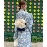 ブルー柄 | ワンピでも着れる2WAY浴衣 | MAJESTIC LEGON 