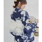 ネイビー柄 | ワンピでも着れる2WAY浴衣 | MAJESTIC LEGON 