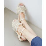アイボリー | シアーフリルサンダル | MAJESTIC LEGON 