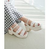 シアービジュー厚底サンダル | MAJESTIC LEGON  | 詳細画像4 