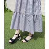 パールクリアヒールリボンサンダル | MAJESTIC LEGON  | 詳細画像4 
