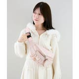 ピンク | ハート×フリルウエストポーチ | MAJESTIC LEGON 