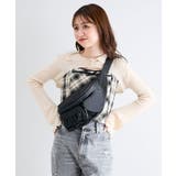 ブラック | ハート×フリルウエストポーチ | MAJESTIC LEGON 