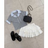 グレー柄 | シャツドッキングカットトップス | MAJESTIC LEGON 