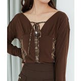 バイカラーチェックトップス | MAJESTIC LEGON  | 詳細画像15 