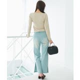 バイカラーチェックトップス | MAJESTIC LEGON  | 詳細画像4 