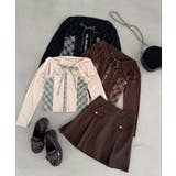 ベージュ柄 | バイカラーチェックトップス | MAJESTIC LEGON 