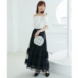 キラキラビジューオフショルトップス | MAJESTIC LEGON | 詳細画像3