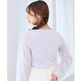 パールチュールスリーブ長袖トップス | MAJESTIC LEGON  | 詳細画像21 