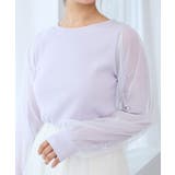 パールチュールスリーブ長袖トップス | MAJESTIC LEGON  | 詳細画像22 