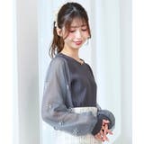 パールチュールスリーブ長袖トップス | MAJESTIC LEGON  | 詳細画像27 