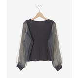 パールチュールスリーブ長袖トップス | MAJESTIC LEGON  | 詳細画像41 