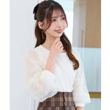 パールチュールスリーブ長袖トップス | MAJESTIC LEGON  | 詳細画像6 