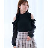 オープンショルダーフリルカットトップス | MAJESTIC LEGON  | 詳細画像19 