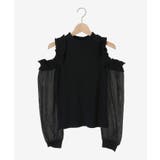 オープンショルダーフリルカットトップス | MAJESTIC LEGON  | 詳細画像25 