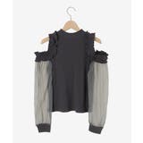 オープンショルダーフリルカットトップス | MAJESTIC LEGON  | 詳細画像26 