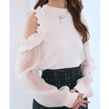 オープンショルダーフリルカットトップス | MAJESTIC LEGON  | 詳細画像8 