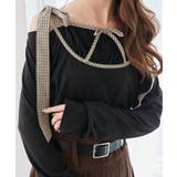 肩リボンチェックバイカラートップス | MAJESTIC LEGON  | 詳細画像15 