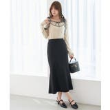 肩リボンチェックバイカラートップス | MAJESTIC LEGON  | 詳細画像3 