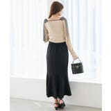 肩リボンチェックバイカラートップス | MAJESTIC LEGON  | 詳細画像4 