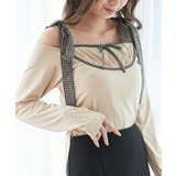 肩リボンチェックバイカラートップス | MAJESTIC LEGON  | 詳細画像6 