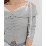 肩リボンレースドッキングトップス | MAJESTIC LEGON  | 詳細画像15 